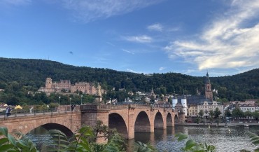 View of Heidelberg old town.
